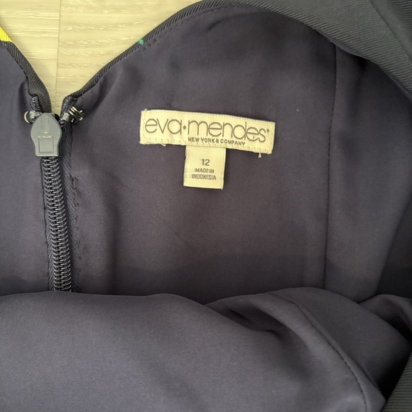 Eva Mendes New York and Company Womens Dress Lemon Felicity Sheath dress Size 12 - Picture 3 of 16